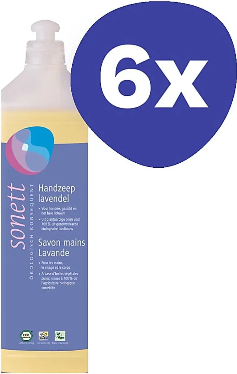 Sonett Handzeep Lavendel 6x1L
