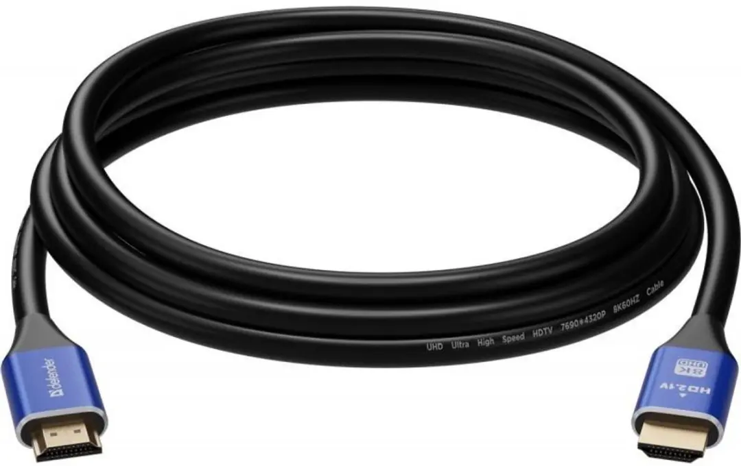 Defender HDMI-Kabel 2m 8K - Goud/Zwart