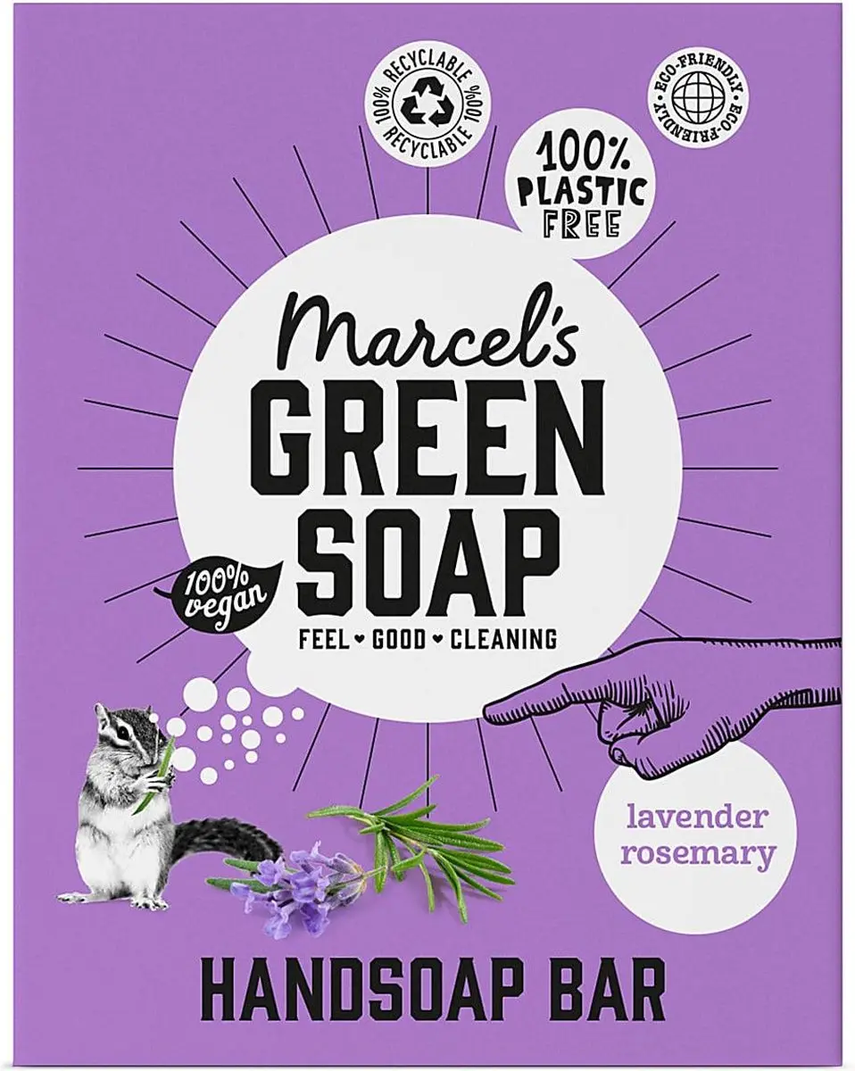 Marcel's Green Soap Handzeep Bar Lavendel & Rozemarijn 90g
