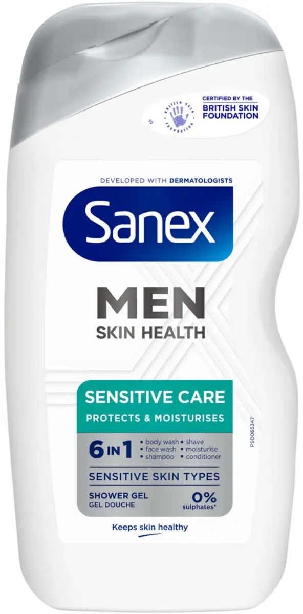 Sanex Men Sensitive Douchegel 400ml - 5 Stuks