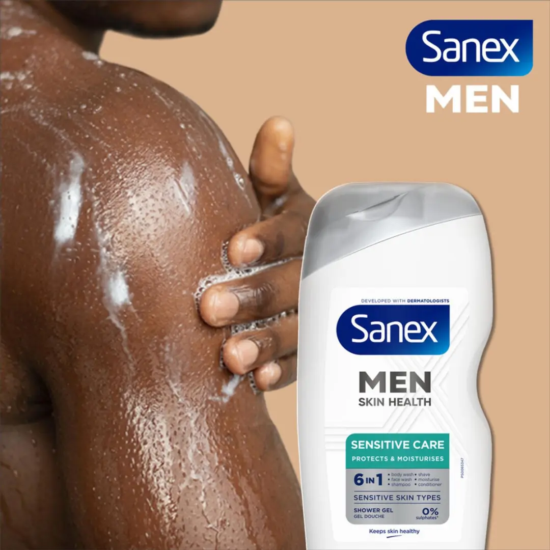 Sanex Men Sensitive Douchegel 400ml - 6 Stuks