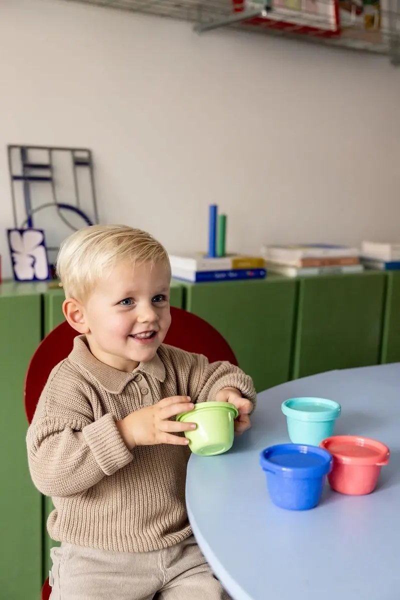 Nûby Snackpotjes Set 4x118ml - Stapelbaar - Vaatwasmachinebestendig