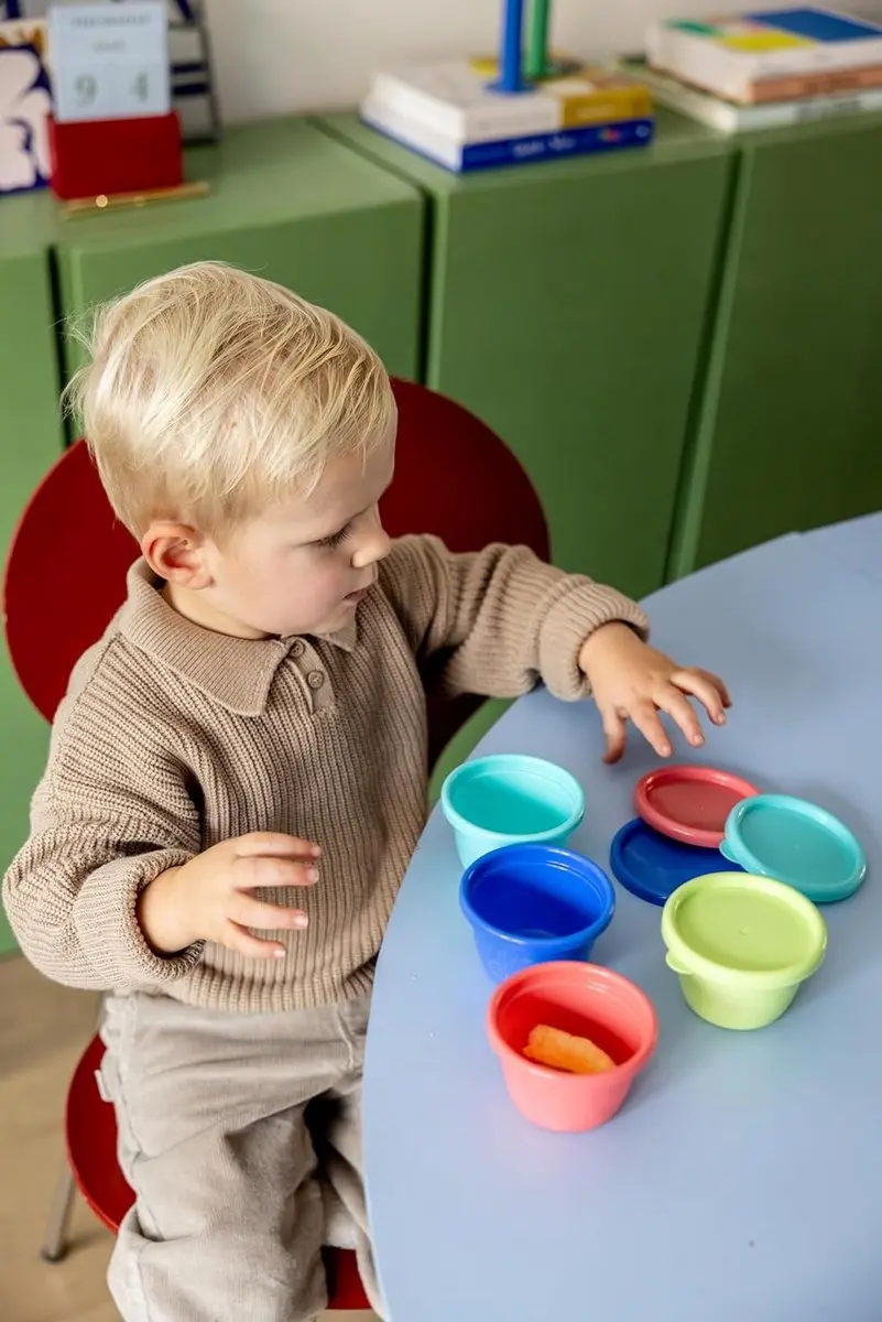 Nûby Snackpotjes Set 4x118ml - Stapelbaar - Vaatwasmachinebestendig