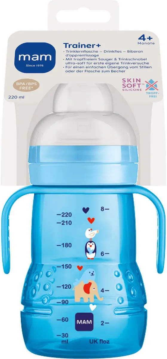 MAM Trainer+ Drinkbeker 220ml - Blauw
