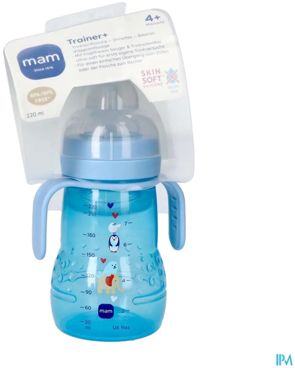 MAM Trainer+ Drinkbeker 220ml - Blauw - afbeelding 6 van 6