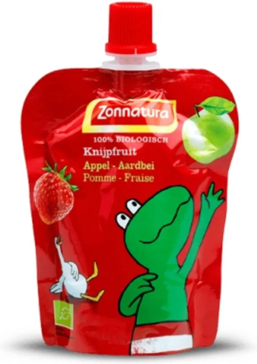 Ella's Kitchen Knijpfruit Appel/Aardbei 340g - 4x85g
