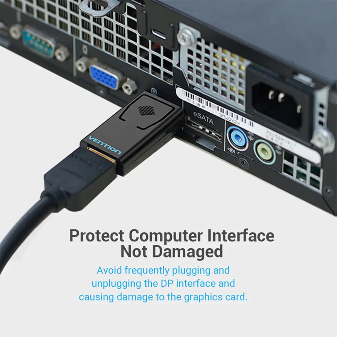 Vention DisplayPort naar HDMI Adapter HBKB0 - 1080P 60Hz - Zwart