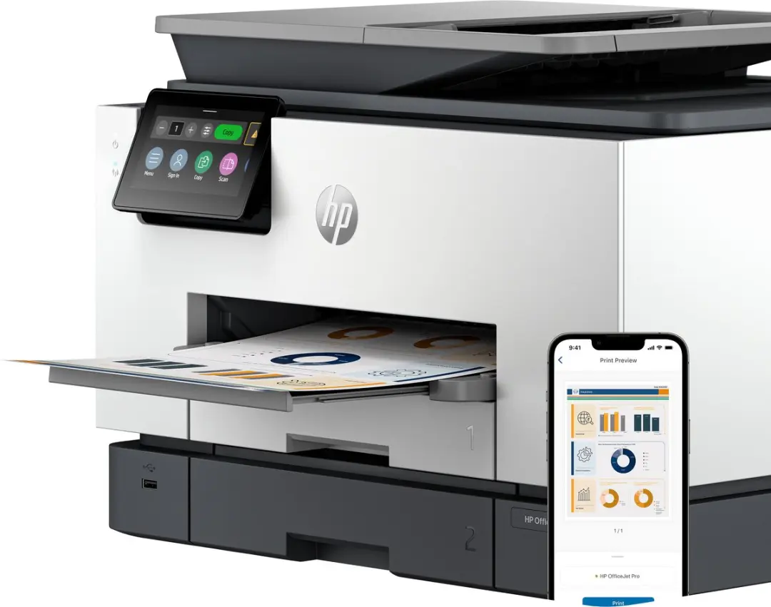 HP OfficeJet Pro 9130B 4-in-1 Multifunctioneel - Transparant