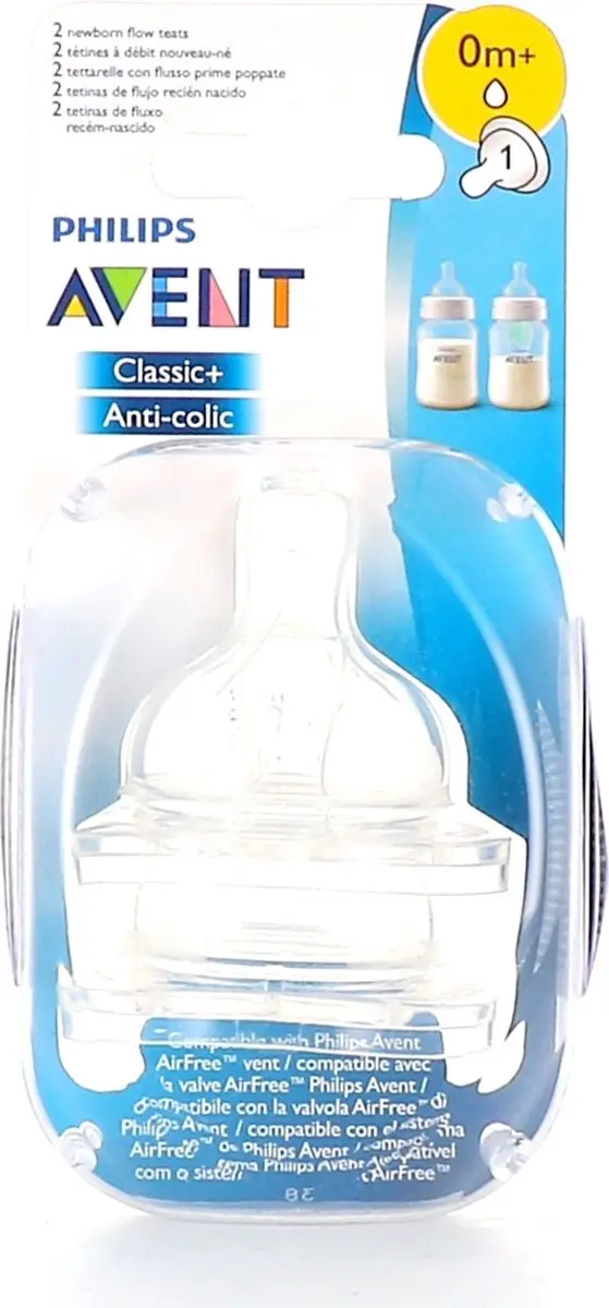 Philips Avent SCF631/27 Flesspeen - Pasgeborenen - 2 Stuks