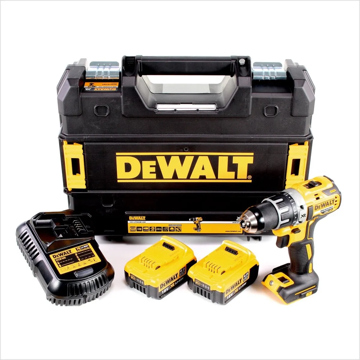 DeWalt DCD791M2 Accuboormachine 18V - 70Nm - 2x 4.0Ah - afbeelding 4 van 5