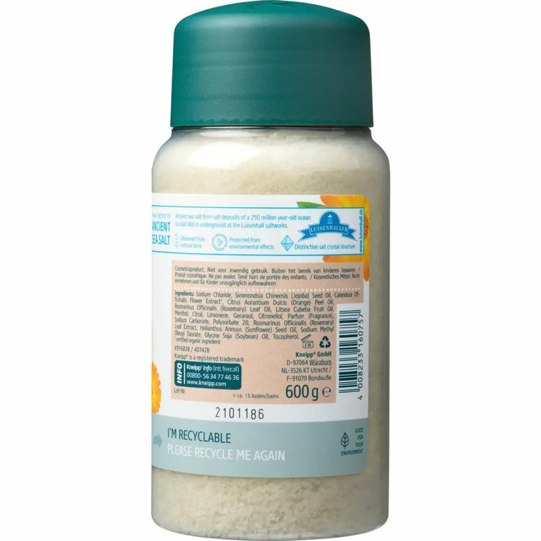 Kneipp Voetbadzout Vitalizing Citrusgeur 600g