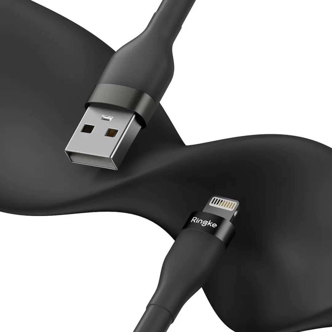 Ringke USB-A naar Lightning Kabel 12W 1,2m - Transparent