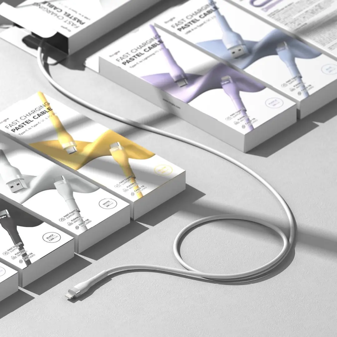 Ringke USB-A naar Lightning Kabel 12W 1,2m - Transparent