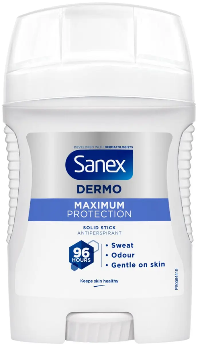 Sanex Deodorant Stick Maximum Protection 96H - 150ml (3x50ml) - Koffie