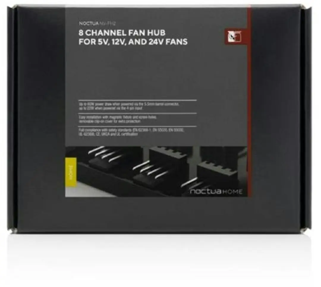 Noctua NV-FH2 PWM Fan Hub - 8 Kanalen - Zwart