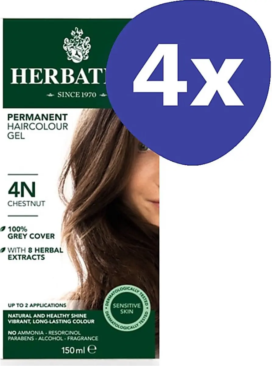 Herbatint Haarverf Kastanje