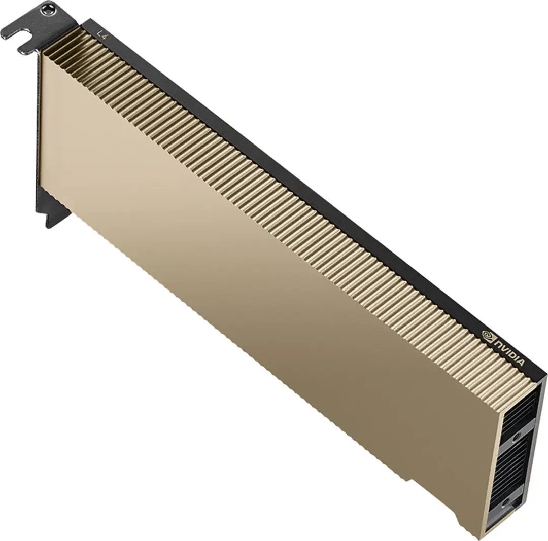 PNY L4 TCSL4PCIE-PB Grafische Kaart 24GB GDDR6 - Zwart/Goud - afbeelding 6 van 6