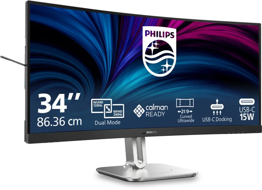 Philips 34B2U5900C 34 inch Ultrawide 5K2K Monitor - USB-C 140W - 120Hz - afbeelding 6 van 6