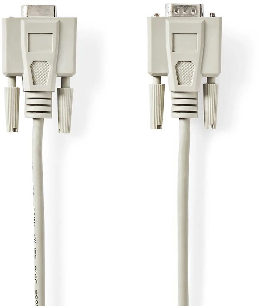 Nedis D-SUB 9-Pins Seriële Kabel 3.00m - Ivoor