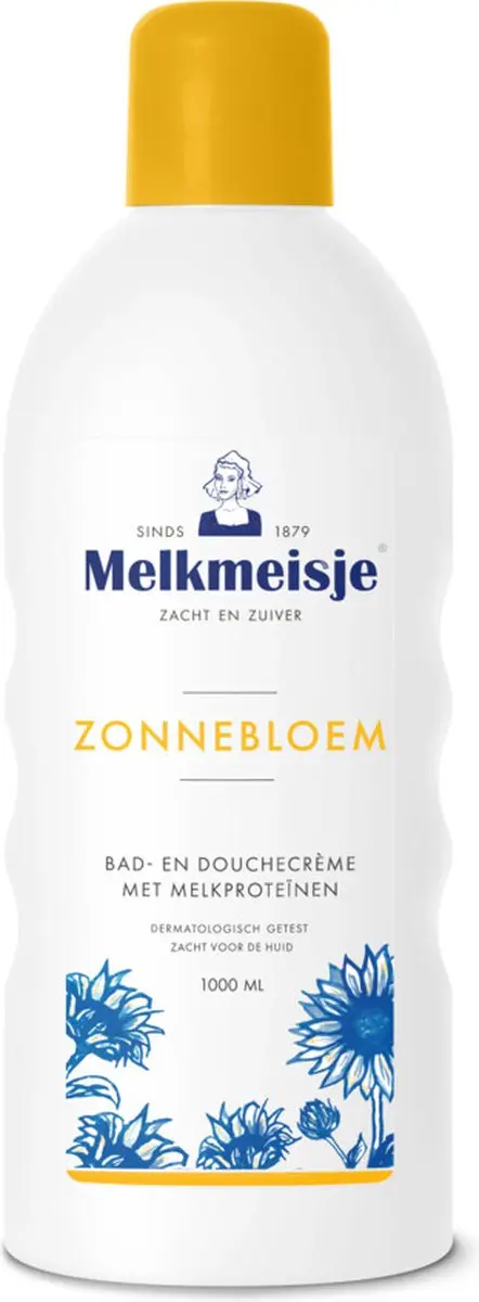 Melkmeisje Bad en Douche Crème Zonnebloem - 4x1000ml