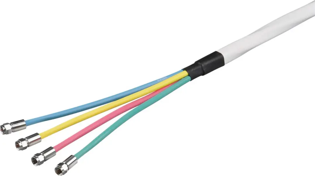 Goobay Coaxkabel Installatieset 67330 - 10m - 4-in-1 Quattro LNB