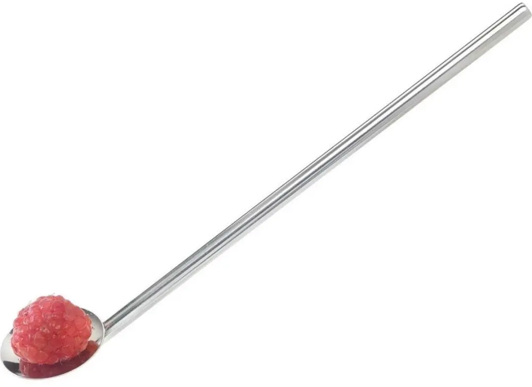 Metaltex Cocktaillepel Rietjes Set RVS - 5-delig - Zilver