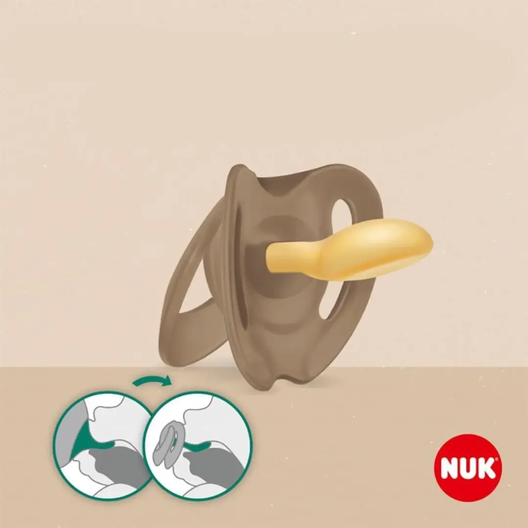 NUK For Nature Latex Fopspeen 6-18 Maanden - 2 Stuks Groen