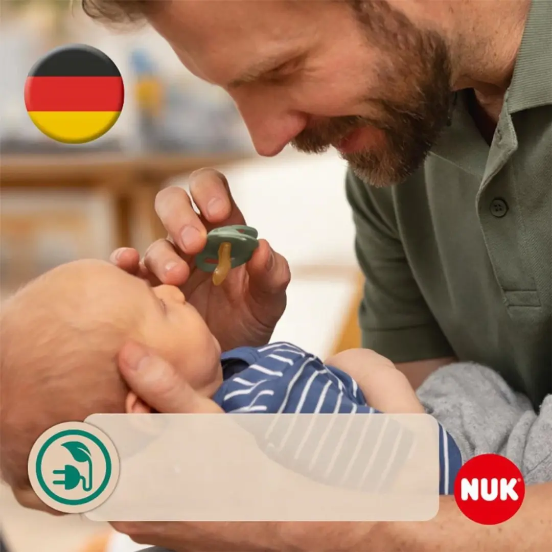 NUK For Nature Latex Fopspeen 6-18 Maanden - 2 Stuks Groen