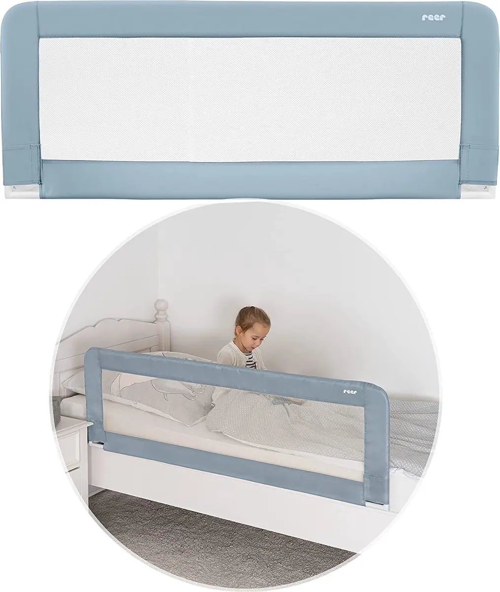 Reer Sleep'n Keep Bedhekje Blauw/Grijs - 50cm x 100cm