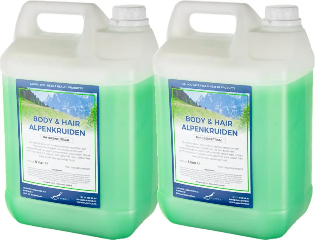 Splashbox Cosmetics Alpenkruiden Body & Hair 5L Navulling