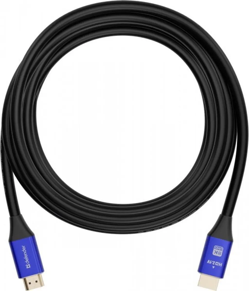 Defender HDMI Kabel 8K 60Hz 5m - Zwart/Goud