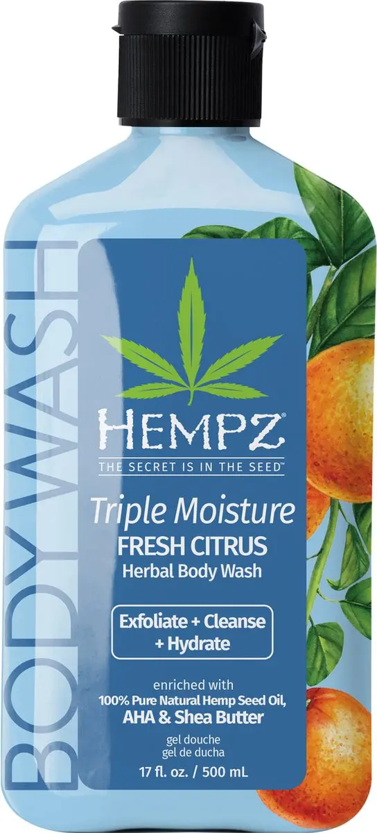 Hempz Triple Moisture Fresh Citrus Herbal Body Wash 500ml