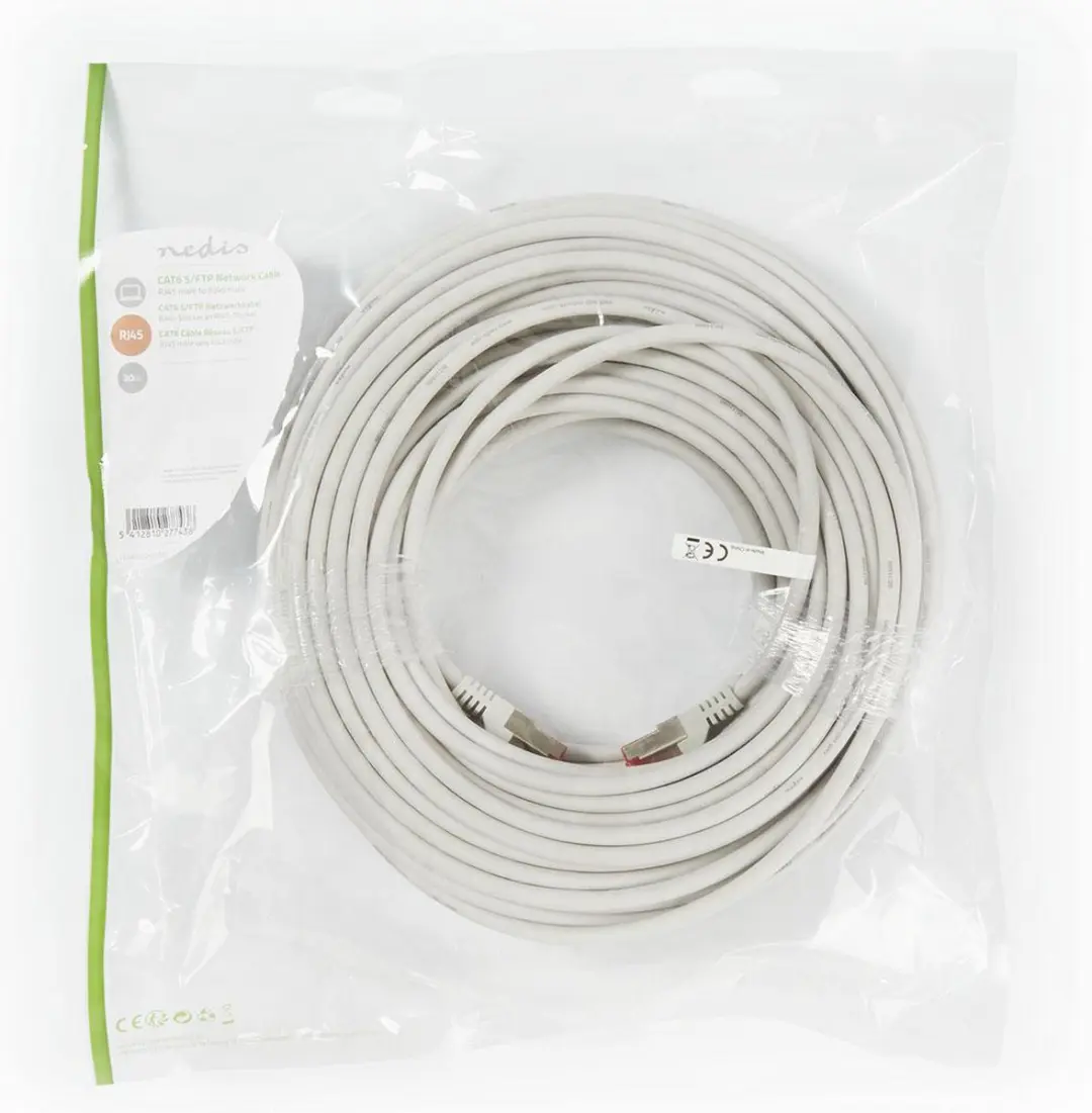 Nedis CAT6 Netwerkkabel RJ45 3m - Grijs