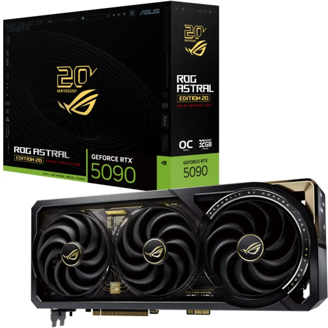 ASUS ROG Astral RTX 5090 32GB Videokaart - 2x HDMI 2.1b, 3x DisplayPort 2.1a - afbeelding 6 van 6