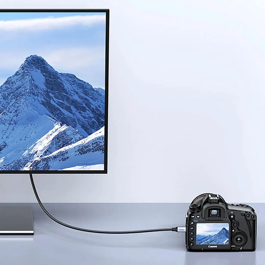 UGREEN HD164 Micro HDMI naar HDMI Kabel 8K 60Hz 1m - Grijs - afbeelding 6 van 6