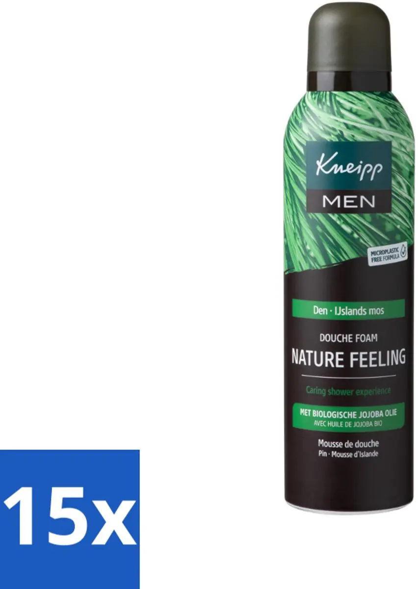 Kneipp Men Nature Feeling Douche Foam Frisse Dennengeur 200ml