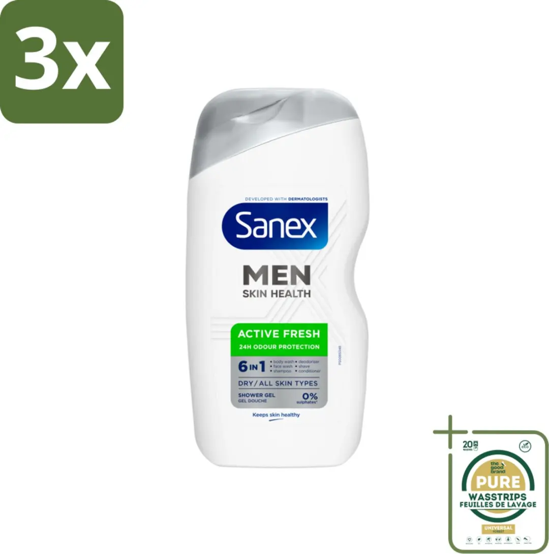 Sanex Men Active Fresh Douchegel 1200ml