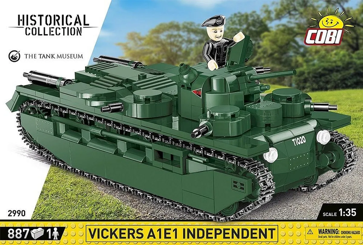 Cobi Vickers A1E1 Indepen COBI-2990 - 887 Stukken - Meerkleurig