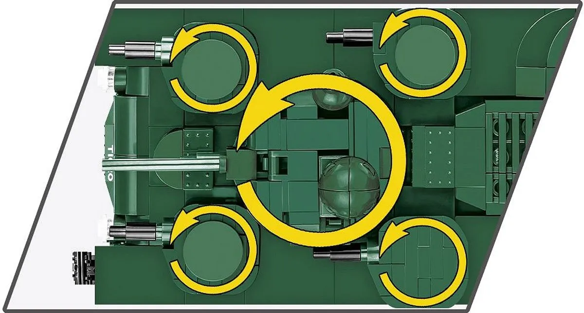 Cobi Vickers A1E1 Indepen COBI-2990 - 887 Stukken - Meerkleurig