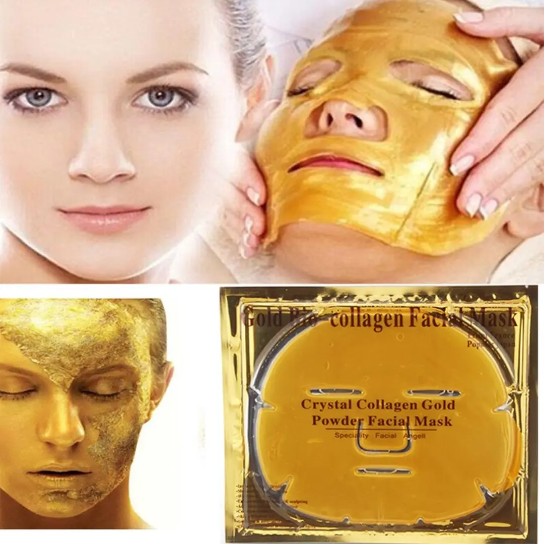 Crystal Gold Bio Collageen Gezichtsmasker - 10 Stuks