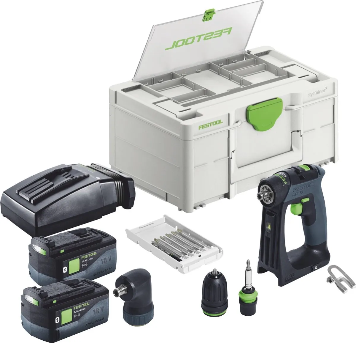 Festool CXS 18 Basisset - 40Nm borstelloos - 2x 5,0Ah accu - afbeelding 5 van 6
