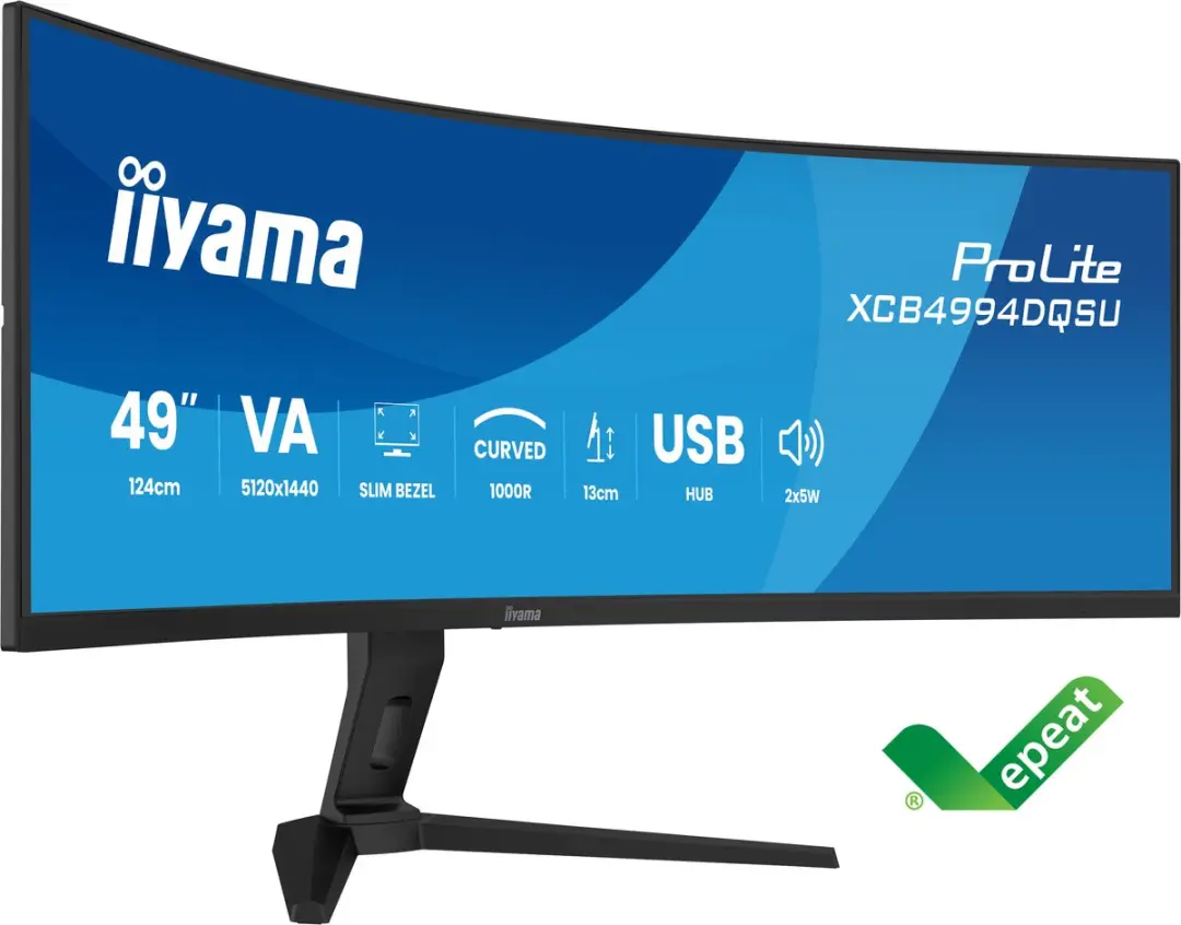 iiyama ProLite XCB4994DQSU-B1 Curved Monitor 49"