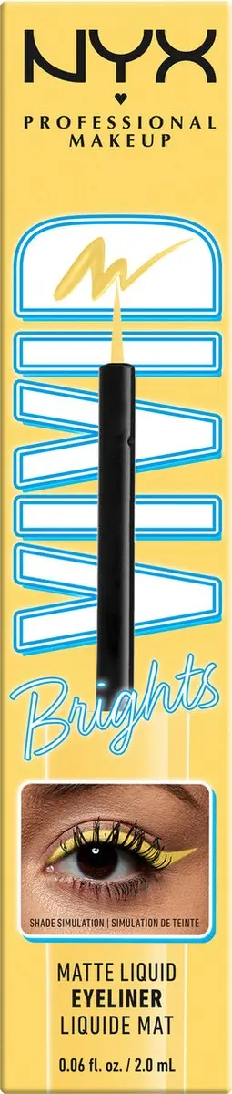 NYX Professional Makeup Vivid Brights Liquid Liner - Meet me at Yellow