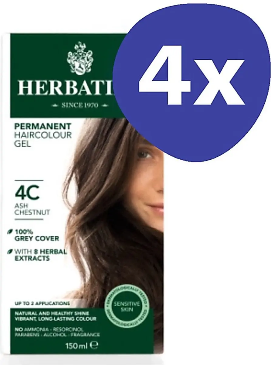 Herbatint Haarverf As Kastanje
