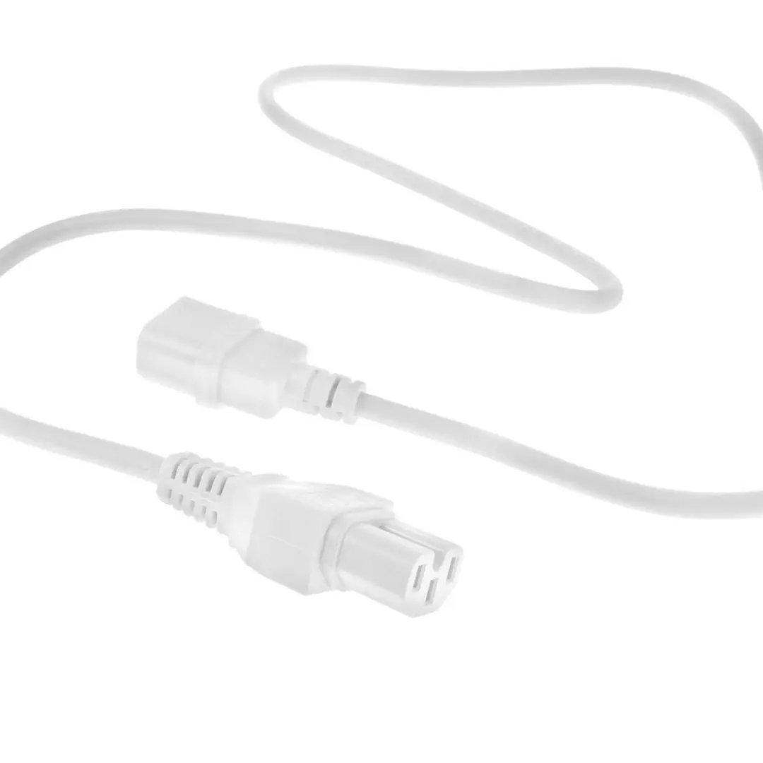 ACT AK5389 Netsnoer C14-C15 Wit 2,5m
