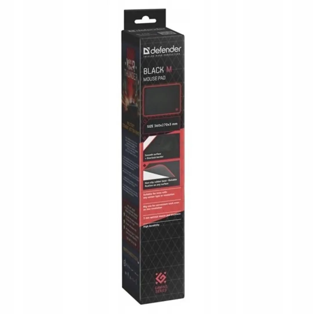 Defender Gaming Muismat 360x270mm - Transparant