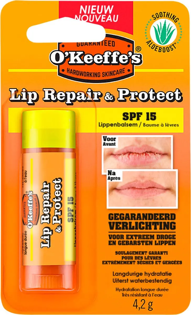 O'Keeffe's Lip Repair Waterproof SPF 15 - 6 Stuks