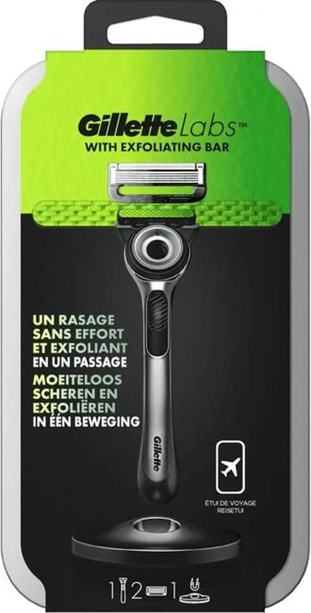 GilletteLabs With Exfoliating Bar Handvat Scheermesjes 3349668577576 - Zwart