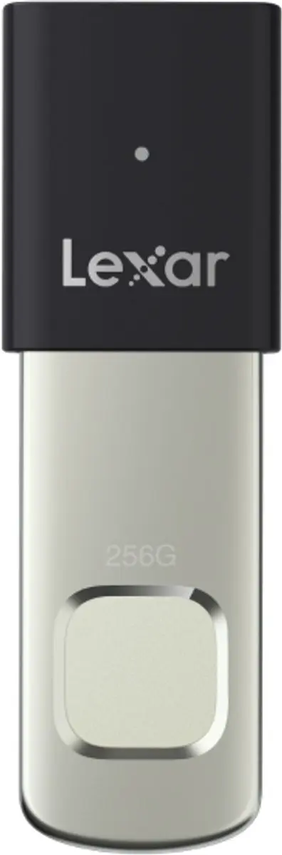 Lexar JumpDrive F35 PRO USB Flash Drive 64GB - Vingerafdrukbeveiliging - Zwart