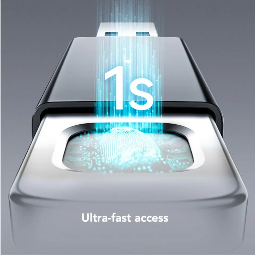 Lexar JumpDrive F35 PRO USB Flash Drive 64GB - Vingerafdrukbeveiliging - Zwart